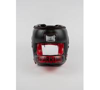 METAL BOXE Casque à Barre Sparring Senior, Caschi Sportivi da Combattimento Unisex Adulto, Nero/Rosso