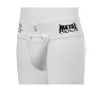 METAL BOXE - Conchiglia Protettiva ergonomica, da Uomo, con Slip, Bianco (Bianco), XL