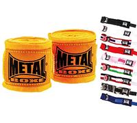 METAL BOXE - Fascia per le mani per allenamento di boxe, 4 m, rosso