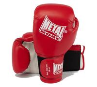 METAL BOXE - Guanti da boxe per principianti, 04 oz, rosso