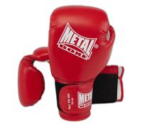 METAL BOXE - Guanti da boxe per principianti, 06 oz, rosso