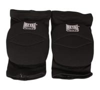 Metal Boxe Genouillère pour Enfant Noir