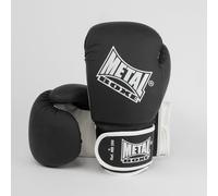 METAL BOXE - Guanti da boxe per allenamento, 08 oz, nero