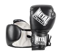 METAL BOXE - Guanti da boxe per principianti, 08 oz, nero