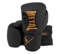 METAL BOXE - Starter Guanti da boxe per allenamento, 12 oz, nero/oro
