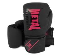METAL BOXE - Starter Guanti da boxe per allenamento, 12 oz, nero/rosa
