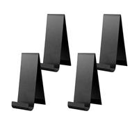 Metal Brochure Desk Top Display - 4x Secure Metal Porta per volantino - Raccolto di libri di letteratura verticale, organizzatore di carri commerciali e negozi per libri, opuscolo, riviste 4 display i