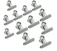 Metal Bulldog Binder clip, 12 Pack 63mm/50mm grande cerniera clip di carta morsetti Grandi Clips in Acciaio Placcato per sacchetti di cibo, immagini foto, artigianato artistico, Home Office Supply