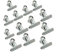 Metal Bulldog Binder clip, 13 Pack 63mm/50mm grande cerniera clip di carta morsetti Grandi Clips in Acciaio Placcato per sacchetti di cibo, immagini foto, artigianato artistico, Home Office Supply
