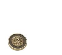 Metal Buttons Clothes Coat Suit Blazer Creative Buttons For Sewing Handmade Decorations Black White Golden(Light Brown,23mm)