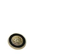 Metal Buttons Clothes Coat Suit Blazer Creative Buttons For Sewing Handmade Decorations Black White Golden(Black,18mm)