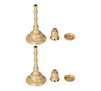 Metal Candle Holder | Exquisite Vintage Printing & Abrasion - Resilient Design | Candle Stand for Fireplace/Table/Wedding Decoration | Non - Corrosive Candle Sticks Holders