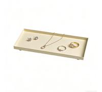 Metal Candle Tray - 30.6x14.1x3.5cm Rectangular Jewelry Dish | Decorative Serving Tray | For Home Apartment Living Room Dining Table Mantel Bedroom Bathroom Restaurant Coffee Shop Office Wedding