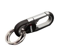 Metal Carabiner Keychain Clip - Key Ring Carabiner, Car Keychain Clip With Detachable 2 Key Ring | Durable And Classic Design Keys Holding Tools For Women, Men, Boys, Girls