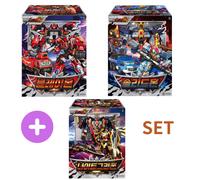 Metal Cardbot W Season 3 Robot Set Blaion Solidhorn Nightriffon Confezione da...