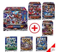 Metal Cardbot W Season3 7-Robots set completo BLAION SOLIDHORN NIGHTRIFFON HE...