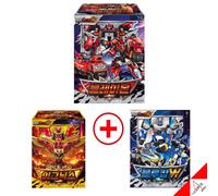 Metal Cardbot W Season3 IGNYX + BLAION + BLUE COP W Set Trasformatore Robot...