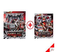 Metal Cardbot W Season3 SAVANNARD + BLOODWING Set Trasformatore Robot...