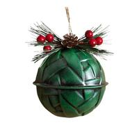 Metal Christmas Bell Decoration, 3.15" Colorful Hanging Baubles Ornaments, Christmas Bell Pendant for Indoor Outdoor Garden Wall Yard Wedding Parties Decor