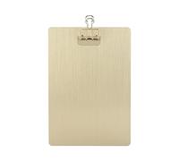 Metal Clipboard with Rustproof Iron Sheet, Secure Metal Clamps, Scratch - Resistant Writing Surface, Suspensible Wall - Mount Design, for Nurses Artists Students and Office Use (Oro)