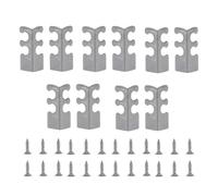 Metal Corner Protector - 10 Pieces Baseboard Protection Supplies, Furniture Corner Protectors for Renters, Landlords, Office, Apartment, Living Room, Bedroom, Table, Doorways, Hallways, Cabinets
