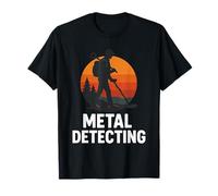 Metal Detecting Adventure Caccia al Tesoro Silhouette Maglietta