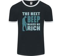 Metal Detecting The Next Beep Funny Uomo Ringer T-Shirt FotL