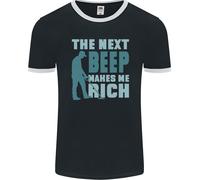 Metal Detecting The Next Beep Funny Uomo Ringer T-Shirt FotL
