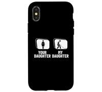 Metal Detection di tua figlia Mia figlia Funny Dirt Fishing Custodia per iPhone X/XS