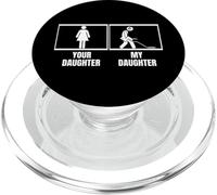 Metal Detection di tua figlia Mia figlia Funny Dirt Fishing PopSockets PopGrip per MagSafe