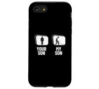 Metal Detection di tuo figlio Mio figlio papà mamma Funny Dirt Fishing Custodia per iPhone SE (2020) / 7/8