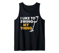 Metal Detection Swing Thing Detectorist, Dirt Fishing Humor Canotta