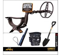 METAL DETECTOR ACE APEX GARRETT INCLUSI PINPOINTER PALA MARSUPIO