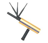 Metal Detector ad alta precisione, profondità di rilevamento 15 m 1200 m Rilevatore d'oro sotterraneo portatile a lungo raggio Pinpointer 1600 mAh ricaricabile con 3 antenne Scanner del tesoro(Gold)
