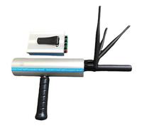 Metal Detector ad alta precisione, profondità di rilevamento 15 m 1200 m Rilevatore d'oro sotterraneo portatile a lungo raggio Pinpointer 1600 mAh ricaricabile con 3 antenne Scanner del tesoro(Silver)