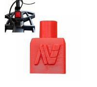 Metal Detector Coil Ear Protector Stiffener Shaft Yoke Supporto Inserto per Manticore (Rosso)