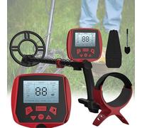 Metal detector con display LCD, rilevatore d'oro impermeabile ad alta precisione, bobina di ricerca da 10 pollici e stelo regolabile, modalità metallo, disco e polipropilene, rilevatore di profondità