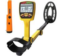 Metal detector Deep per la ricerca dell'oro - Design impermeabile e pieghevole per l'uso sotterraneo