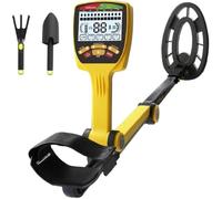 Metal detector Deep per la ricerca dell'oro - Rilevamento sotterraneo impermeabile, pieghevole e a lungo raggio