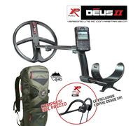 METAL DETECTOR DEUS II LITE XP TELECOMANDO PIASTRA FMF 11" CUFFIE OSSEE ZAINO
