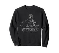 Metal Detector Dinosaur Detectsaurus Detectorist Humor Felpa