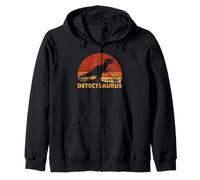 Metal Detector Dinosaur Detectsaurus Detectorist Humor Felpa con Cappuccio
