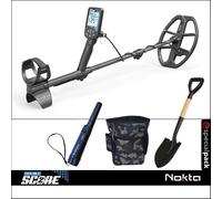 METAL DETECTOR DOUBLE SCORE 2 NOKTA SPECIAL PACK PINPOINTER PALA MARSUPIO