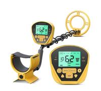 Metal detector for adulti con display LCD, rilevamento impermeabile ad alta precisione 5 modalità, rilevatori di metalli leggeri a bobina da 10" Uso subacqueo e in spiaggia