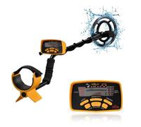 Metal detector for adulti - Metal detector impermeabile IP68, alta precisione, con display LCD, bobina di ricerca impermeabile da 8,6" e borsa for il trasporto, for oro, argento, rame