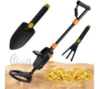 Metal Detector for Kids, 1 Set Kids Metal Detector, regolabile con display LCD, leggero per il tesoro di monete oro junior e giovani