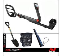 METAL DETECTOR GO FIND 44 MINELAB PINPOINTER P1 PALA DRAPER MARSUPIO EMPOTEC