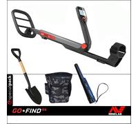 METAL DETECTOR GO FIND 66 MINELAB INCLUSI PINPOINTER PALA MARSUPIO
