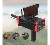 Metal detector Gold Detector con display LCD, profondità di rilevamento 20 m, raggio di ricerca 1000 m, doppia asta regolabile, identificazione dei metalli a 360° per uso in spiaggia