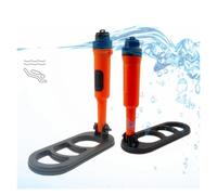 Metal Detector impermeabile Versione pieghevole Bobina a impulsi Scansione a subacquea Pinpointer Rilevamento(Orange black)